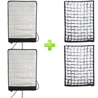 Falcon Eyes 2477 - Flexibel Bi-Color LED Set RX-212TD-BK1