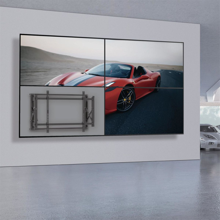 Kimex 017-2064 - 43"-55" Push Pull Slim Screen TV Wall Mount