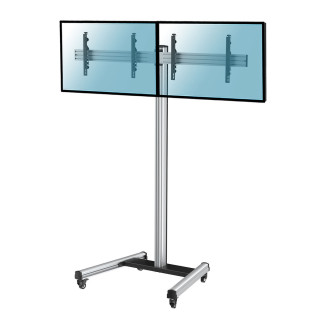 Kimex 031-1211K2 - Support on Wheels for 2 43"-49" LCD LED TV Screens