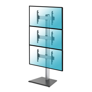 Kimex 031-1300K1 - Stand on Stand for 3 TV Screens 40"-65"