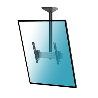 Kimex 031-4110K1 - Tilting Ceiling Support for 1 Portrait Screen 43"-75", Height 100cm