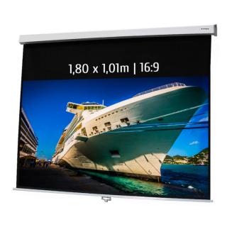 Kimex 041-3412 - Manual Projection Screen 1,80x1,01m 16: 9