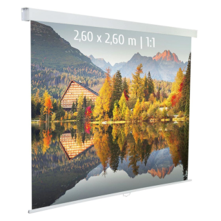 Kimex 041-3626 - Manual Projection Screen 2.60x2.60m 1: 1