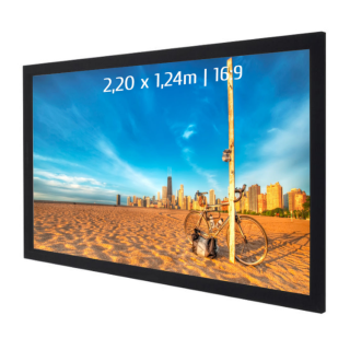 Kimex 044-3013 - Projection Screen on Frame 2.20x1.24m 16: 9