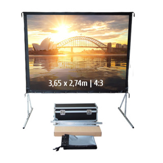 Kimex 046-2007K - 3.65 X 2.74 M Suitcase Projection Screen, 4: 3 Format