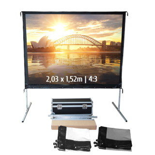 Kimex 046-3004K - Projection Screen Suitcase 2,03x1,52m 4: 3 Front + Rear