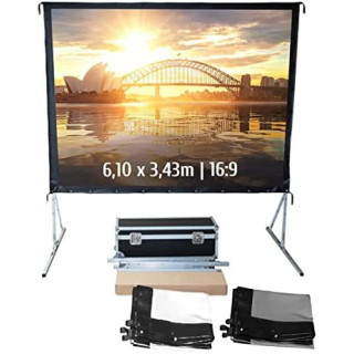Kimex 046-3020K - Projection Screen Suitcase 6.10x3.43m 16: 9 Front + Rear
