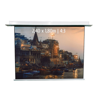 Kimex 048-1504W - Built-in Motorized Projection Screen 2.40x1.80m 4: 3 Wi-Fi