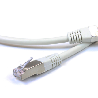 Kimex 065-0002 - RJ45 F/UTP Cat.6 Straight Cable Cu Gray 0.2m