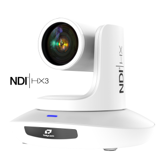 Telycam TLC-300-IP-20(NDI)-ABW - Vision+ N3 20X , NDI/HX3 PTZ Camera, White