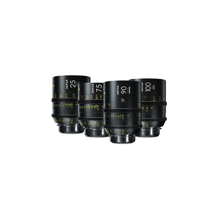 DZOFilm DZO-VK4BPL-M - Vespid Prime 4-Lens Kit (25/75/100 T2.1 + Macro 90 T2.8) metric
