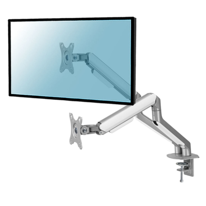 Kimex 015-2602 - Full Motion Desktop Support for 2 PC screens 17"-32" Gray