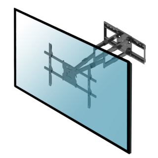 Kimex 013-4086 - Ultra-Extendable Articulated Wall Mount for 65"- 110" TV Screen
