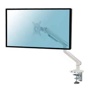 Kimex 015-2411 - Full Motion Desktop Mount for 17"-32" PC Monitor with USB, White