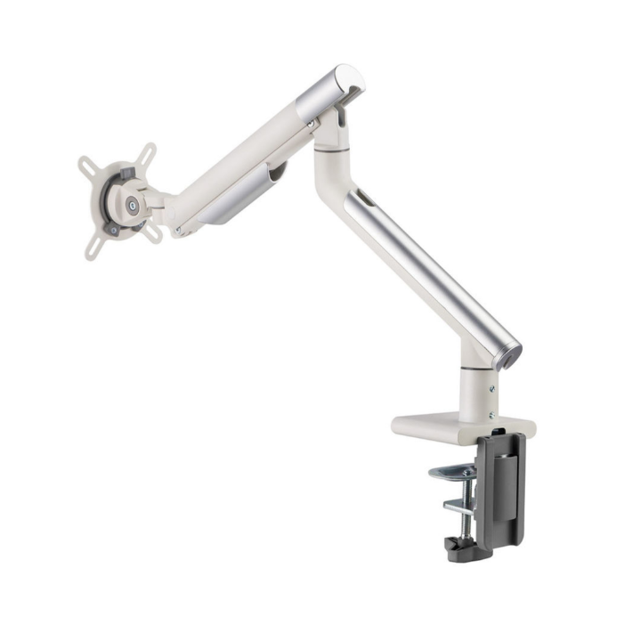 Kimex 015-2411 - Full Motion Desktop Mount for 17"-32" PC Monitor with USB, White