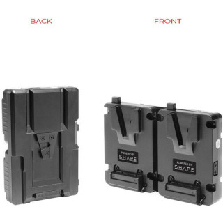 Shape MPV99 - 2 x Mini V-Mount 99Wh Batteries & Dual Hot-Swap Battery Plate Kit