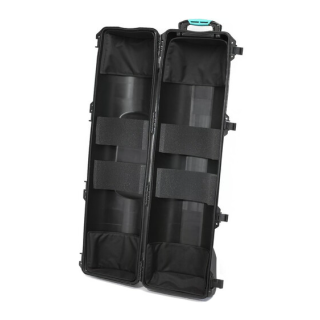 HPRC HPRC6400WTRIBLB - Wheeled Hard Resin Case with Tripod Holder Kit (Black)