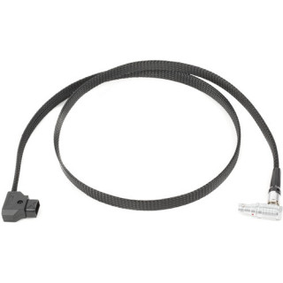 Wooden Camera WC-208800-RIGHTANGLE - D-Tap Braided Flexible Power Cable to RED DSMC1/DSMC2 (36")