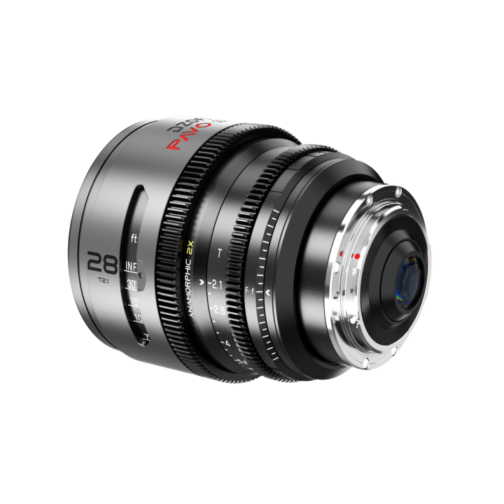 DZOFilm DZO-PA2821PLMN - Pavo 2x Anamorphic 28mm T2.1 for PL/EF Mount (S35) metric - Golden Coating