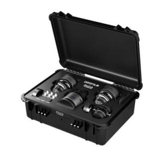 DZOFilm DZO-PAB3PLMB - Pavo 2x Anamorphic 3-Lens Kit (32/55/100mm T2.1/T2.4) for PL/EF Mount (S35) metric - Blue Coating