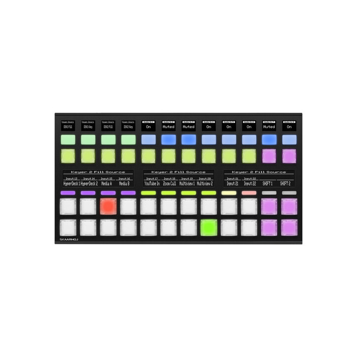 Skaarhoj MK48-V1B-SBK - Master Key 48 w/Blue Pill Inside - Slim Enclosure Black