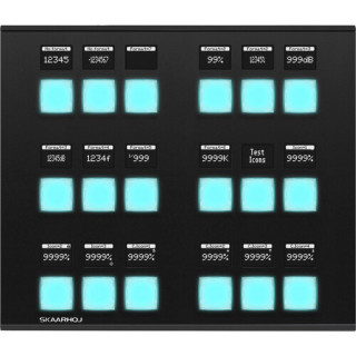 Skaarhoj QCK-SHOTPRO-V1B-SBK - Quick Shot Pro w/Blue Pill Inside - Slim Enclosure Black