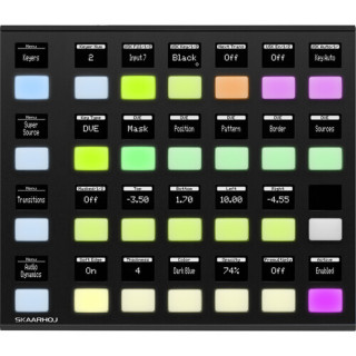 Skaarhoj QUICK-SHOT-V1B-SBK - Quick Shot w/Blue Pill Inside - Slim Enclosure Black