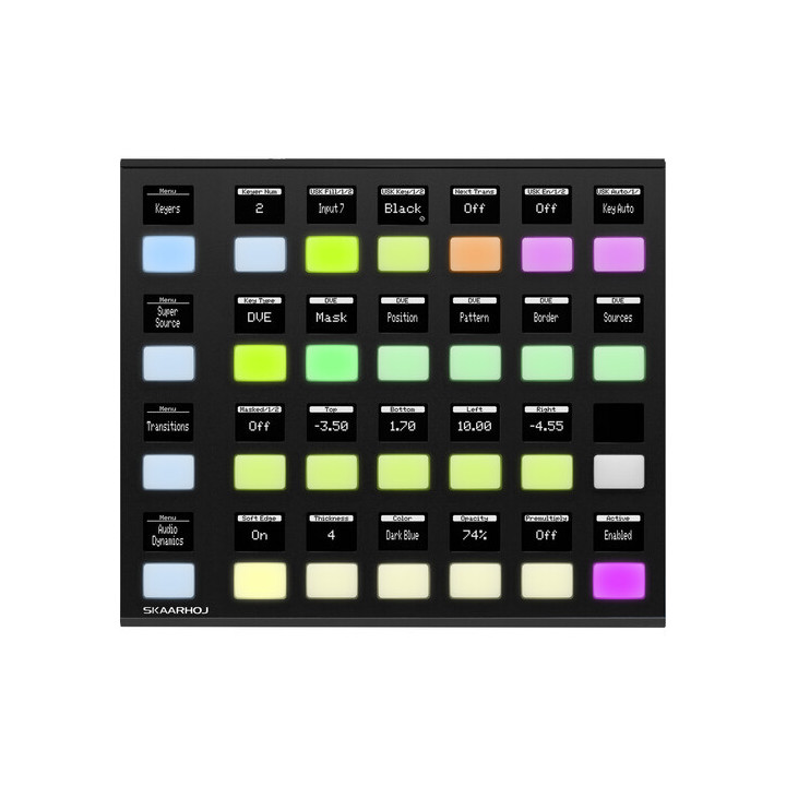 Skaarhoj QUICK-SHOT-V1B-SBK - Quick Shot w/Blue Pill Inside - Slim Enclosure Black