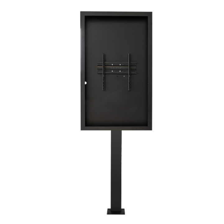 Kimex 033-1003K3 - Screw-on Shop Window Stand With Box for 55'' Screens - Vesa 400x400 Max