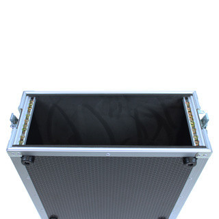 Kimex 101-0104 - 19'' Rack Flight Case, Capacity 4U, Double Door