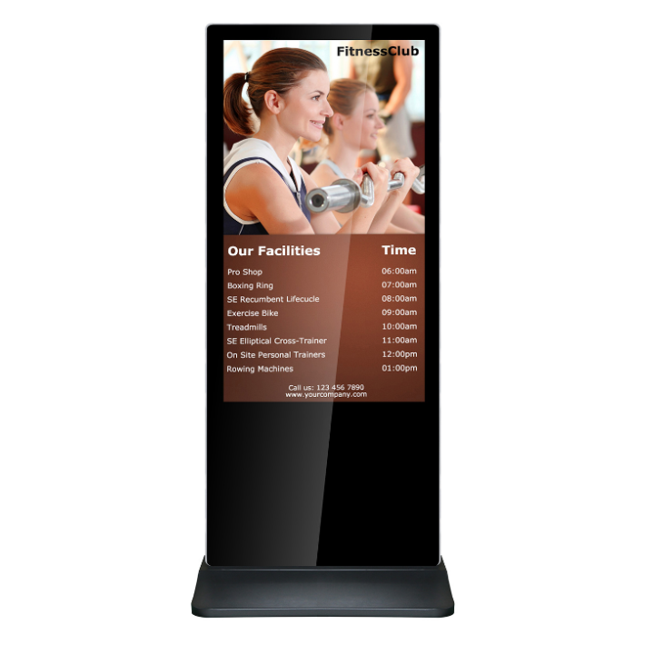 Kimex 161-5502 - Double-sided Video Totem 55'', FULL HD, 500 cd, 24h/7d, Indoor