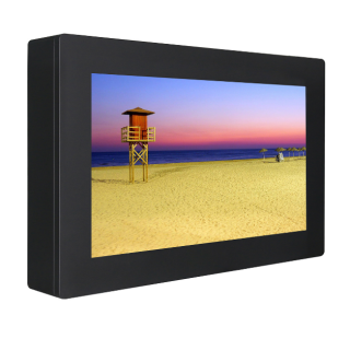 Kimex 162-5501TP - Housing with 55'' FULL HD 3500 cd 24/7 Touchscreen Video Monitor - Outdoor