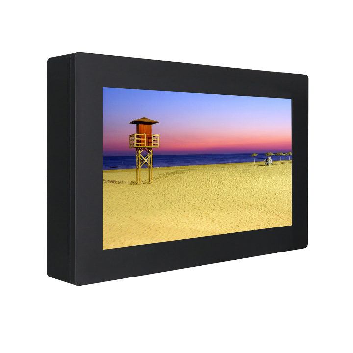 Kimex 162-5501TP - Housing with 55'' FULL HD 3500 cd 24/7 Touchscreen Video Monitor - Outdoor