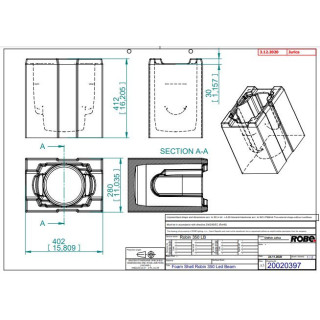 Robe lighting 20020397 - Foam Shell for ROBIN LEDBeam 350
