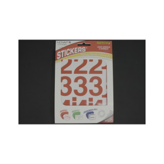 Cineboutique A-06CHI50RO - Adhesive number 50 mm Red