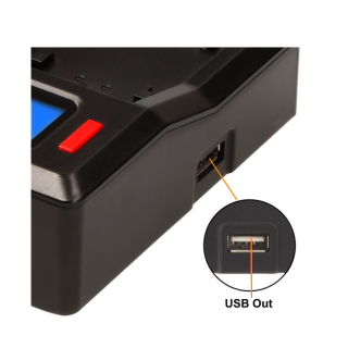 Hedbox RP-DC50/DFW50 - RP-DC50 Digital LCD Dual Battery Charger Kit with RP-DFW50 Battery Plates