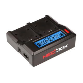Hedbox RP-DC50/DD54 - RP-DC50 Digital LCD Dual Battery Charger Kit with RP-DD54 Battery Plates