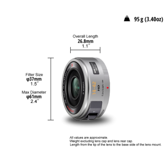Panasonic H-PS14042E-S - H-PS14042 MILC Standard lens Silver