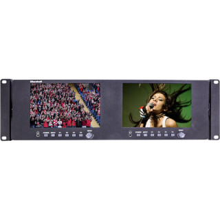 Marshall ML-702-V2 - Dual 7" 1920x1200 LCD 3RU Rack Mount Monitor