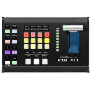 Skaarhoj T-BLOCK-R-V1B-BK - T-Block Right w/Blue Pill Inside - Black