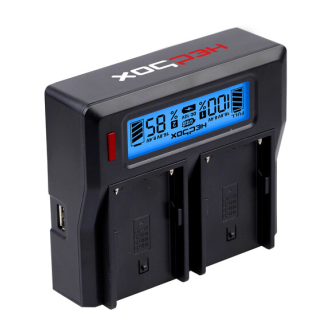 Hedbox RP-DC50 - Dual Digital LCD Battery Charger